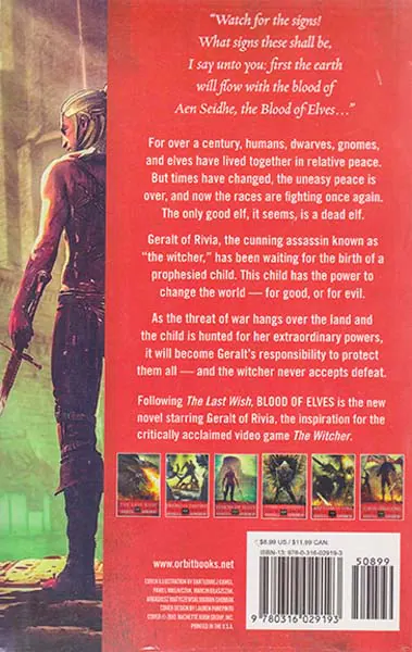 THE WITCHER 1 - BLOOD OF ELVES